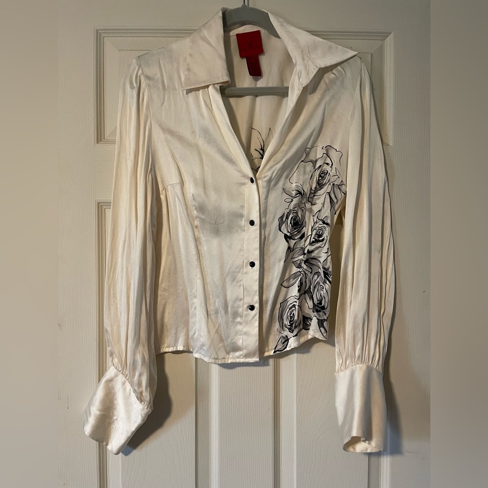 Vintage JS Collections 100% Silk Blouse (US 10)